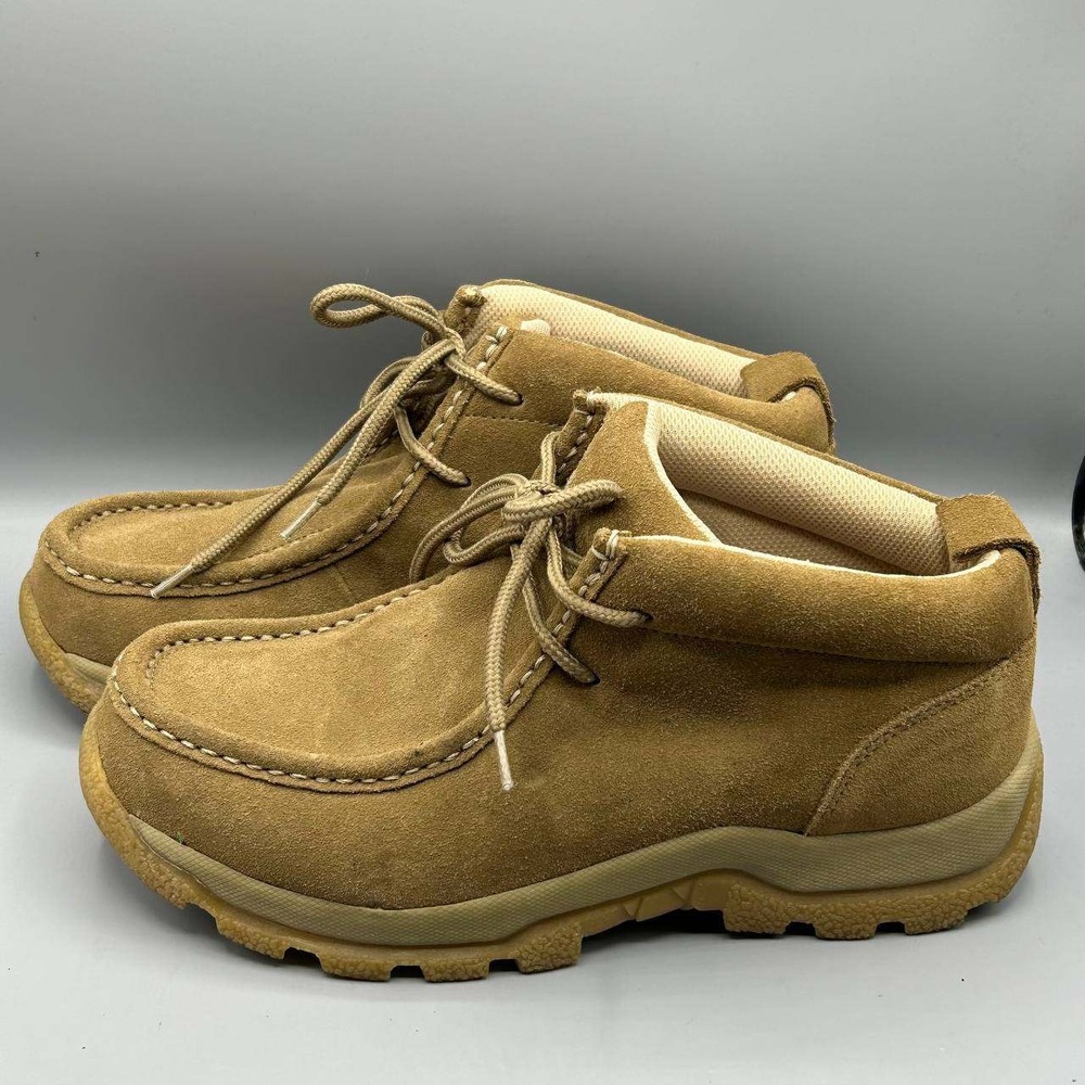 No Boundaries Jose II Chukka Boots Men 9.5 Tan Suede Leather Moc Toe 5730146 - Picture 3 of 11